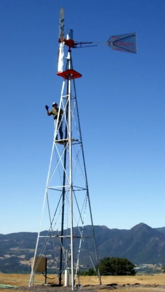 10’ Windmill and 33’ tower with Kevin