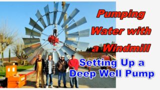 Deep Well Windmill Pump Setup