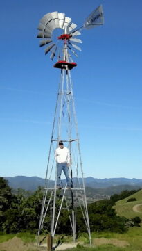8 foot windmill and 27 foot tower