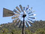 Windmill blades damaged in wind storm