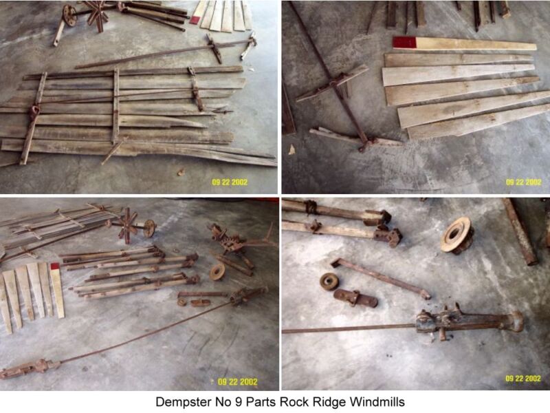 Dempster Number 9 Windmill Parts