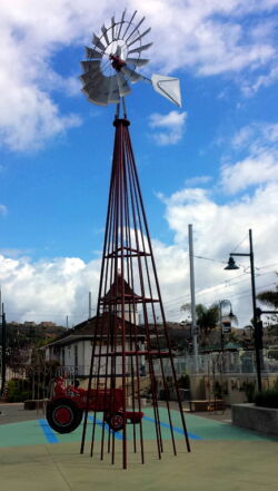 Windmill at Lemon Grove trolley station