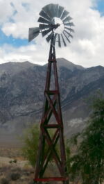 Windmill on Wood Tower at Ranch