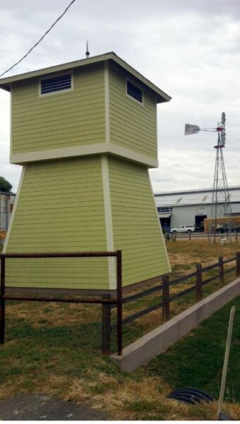 Water tank and windmill
