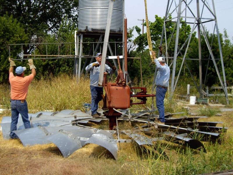 20 foot windmill disassembly