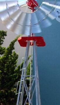 Wood windmill platform and windmill ladder