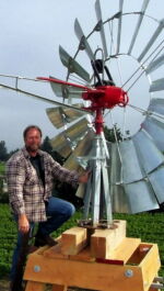 Welded base for windmill