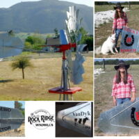 Windmill with ranch brand on tail
