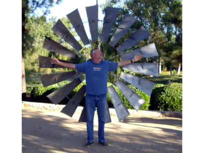 Old windmill wheel