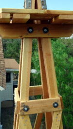 Wood windmill towers construction