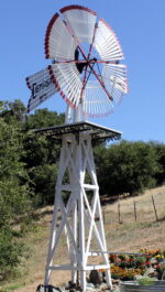 Wood Windmill on Wood Tower