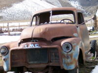 A lot of windmills are older than this truck!